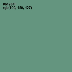 #64967F - Viridian Green Color Image