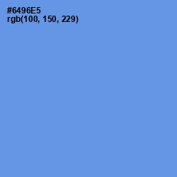 #6496E5 - Cornflower Blue Color Image