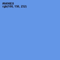 #6496E8 - Cornflower Blue Color Image