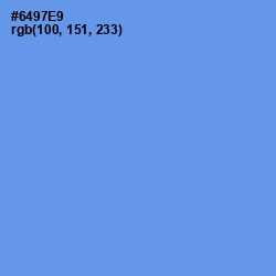 #6497E9 - Cornflower Blue Color Image