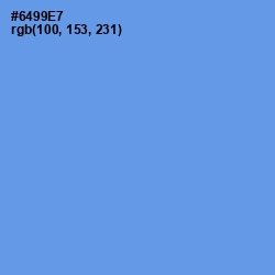 #6499E7 - Cornflower Blue Color Image