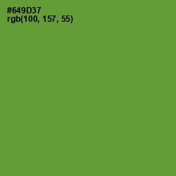 #649D37 - Olive Drab Color Image