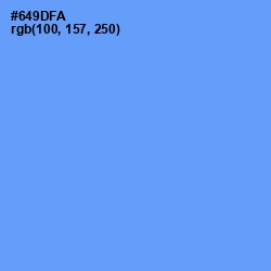 #649DFA - Cornflower Blue Color Image