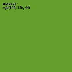 #649F2C - Olive Drab Color Image