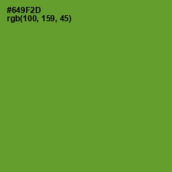 #649F2D - Olive Drab Color Image