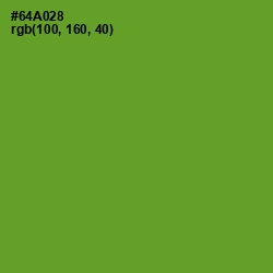 #64A028 - Olive Drab Color Image