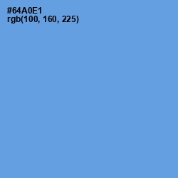 #64A0E1 - Cornflower Blue Color Image