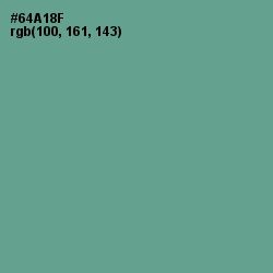 #64A18F - Silver Tree Color Image