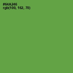 #64A246 - Asparagus Color Image