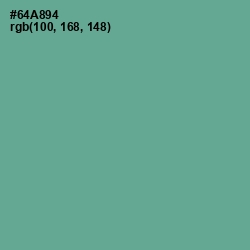#64A894 - Silver Tree Color Image