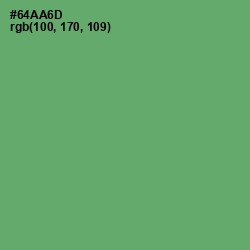 #64AA6D - Fern Color Image