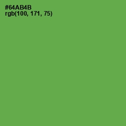 #64AB4B - Asparagus Color Image