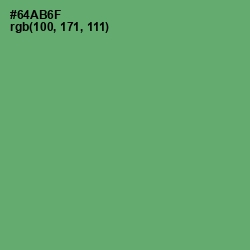 #64AB6F - Fern Color Image