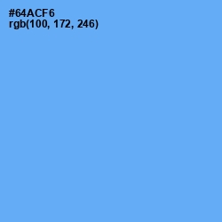 #64ACF6 - Cornflower Blue Color Image