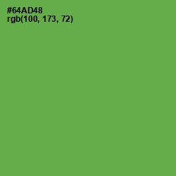 #64AD48 - Asparagus Color Image