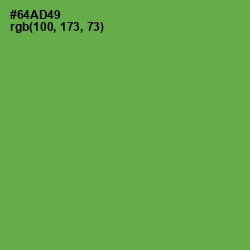 #64AD49 - Asparagus Color Image