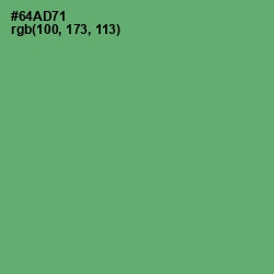 #64AD71 - Fern Color Image