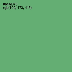 #64AD73 - Fern Color Image