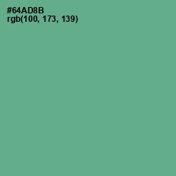 #64AD8B - Silver Tree Color Image