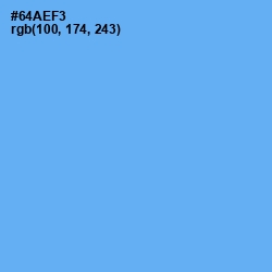 #64AEF3 - Cornflower Blue Color Image