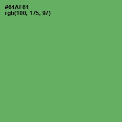 #64AF61 - Fern Color Image