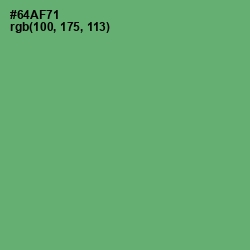 #64AF71 - Fern Color Image