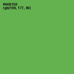 #64B150 - Asparagus Color Image