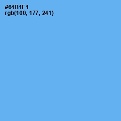 #64B1F1 - Cornflower Blue Color Image