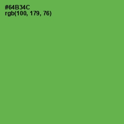 #64B34C - Asparagus Color Image