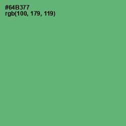 #64B377 - Fern Color Image