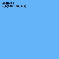 #64B4F9 - Cornflower Blue Color Image