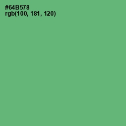 #64B578 - Fern Color Image