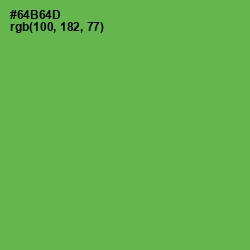 #64B64D - Asparagus Color Image