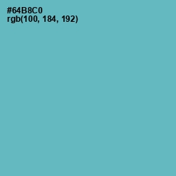 #64B8C0 - Shakespeare Color Image