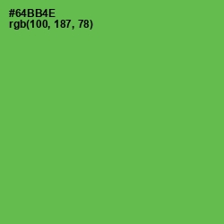 #64BB4E - Asparagus Color Image