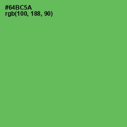 #64BC5A - Asparagus Color Image