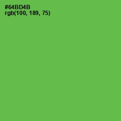 #64BD4B - Asparagus Color Image