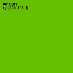 #64C001 - Bright Green Color Image