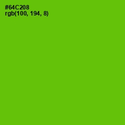 #64C208 - Bright Green Color Image