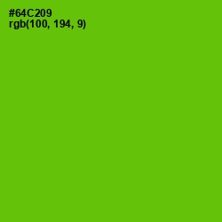 #64C209 - Bright Green Color Image