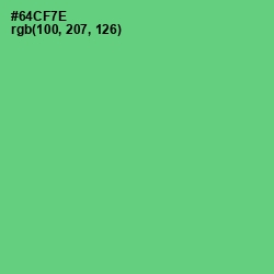 #64CF7E - Pastel Green Color Image