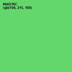 #64D76C - Pastel Green Color Image