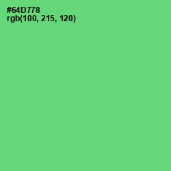 #64D778 - Pastel Green Color Image