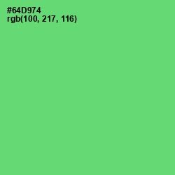 #64D974 - Pastel Green Color Image