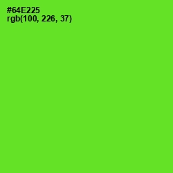 #64E225 - Bright Green Color Image