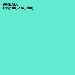 #64EAD0 - Aquamarine Color Image