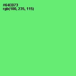 #64EB73 - Screamin' Green Color Image
