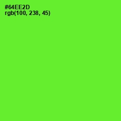 #64EE2D - Bright Green Color Image