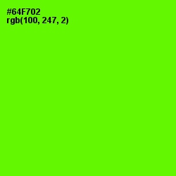 #64F702 - Bright Green Color Image