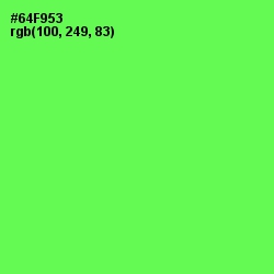 #64F953 - Screamin' Green Color Image